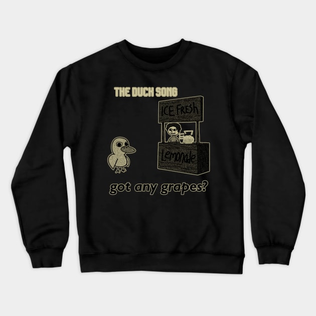 the duck song// black white design T-Shirt Crewneck Sweatshirt by YukieapparelShop